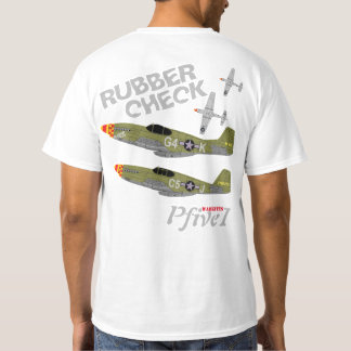 Mustang "Rubber kontroll " för Pfive1 P-51, T-shirt