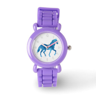 Mustang silhouette - Välj bakgrund färg Armbandsur