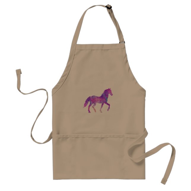 Mustang silhouette - Välj bakgrund färg Förkläde (Framsidan)