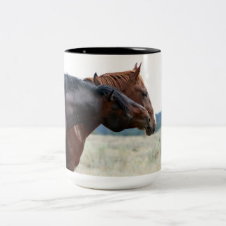 Mustang Stallion och Mare Smitten Mugg