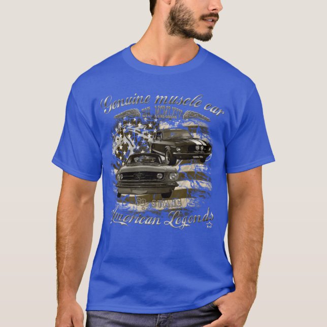 Mustang USA 60-tal muskelgåva T Shirt (Framsida)