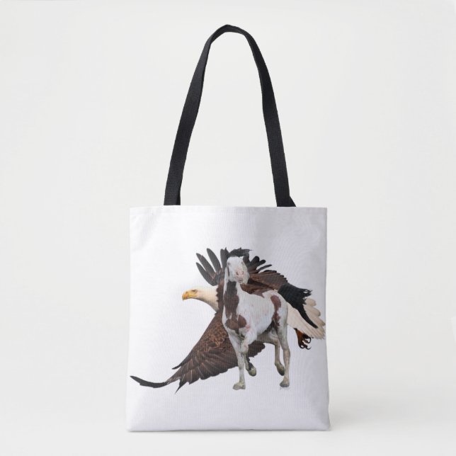 Mustang Vild "Freedom Flight" totebag  Tygkasse (Framsida)