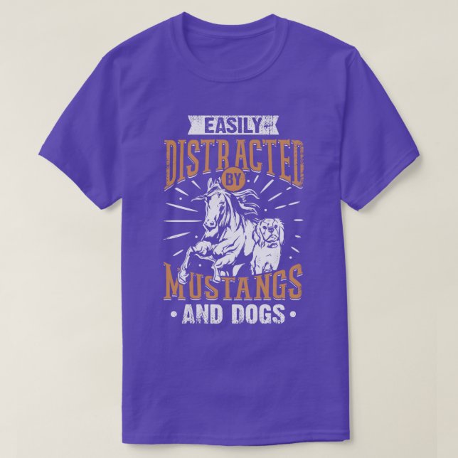 Mustang Vild Horse Lover Gift T Shirt (Design framsida)