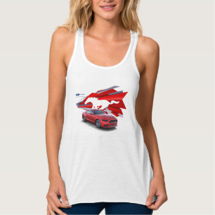 MustangCustomizerkvinna tanktop Linne Med Racerback