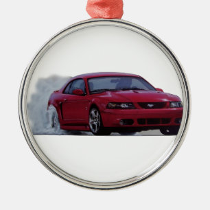 Mustangkobrasammanbrott 2004 julgransprydnad metall