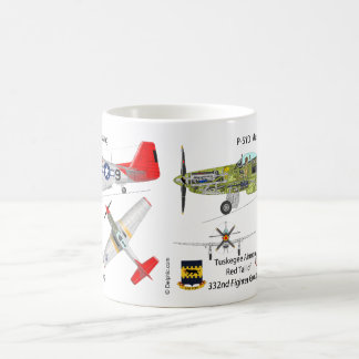 Mustangmugg för P-51 Tuskegee Kaffemugg
