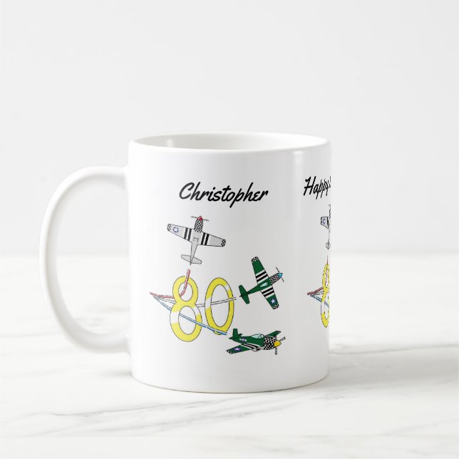 Mustangs 80-årsdagskopp kaffemugg (Vänster)