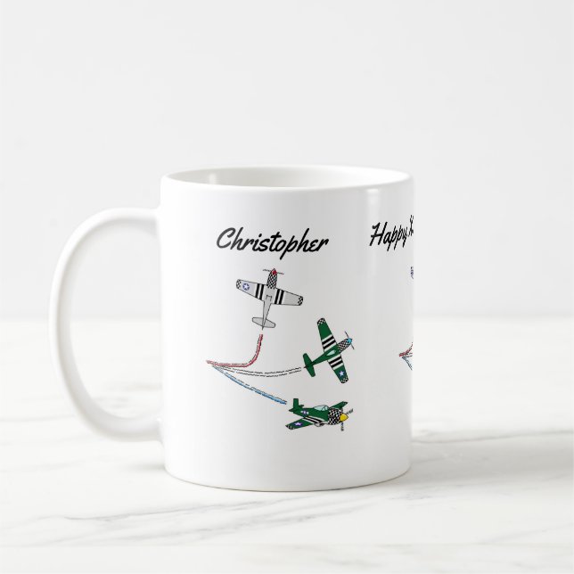 Mustangs födelsedags kaffemug kaffemugg (Vänster)