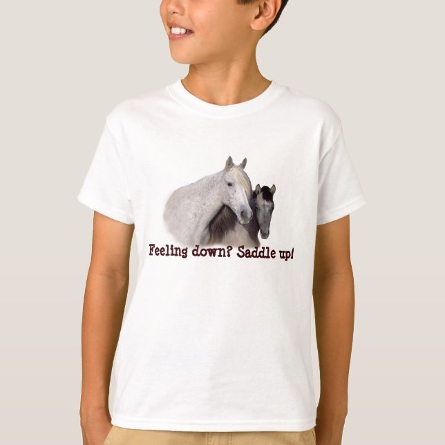 Mustangs Sally & unisex- skjorta för Wilson ungar Tee Shirt (Framsida)