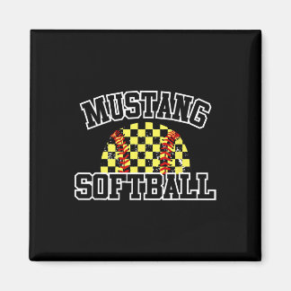 Mustangs Softboll Mamma Mustangs Skolanda Idrott  Magnet