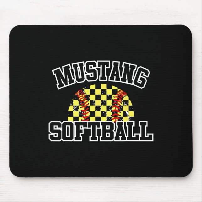 Mustangs Softll Mom Mustangs School Spirit Sports  Musmatta (Framsidan)