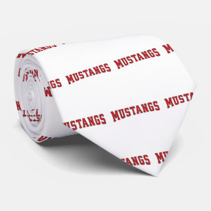 Mustangs Sports Neck Tie Slips