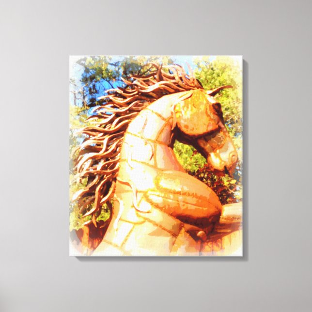 mustangstallion canvastryck (Framsida)