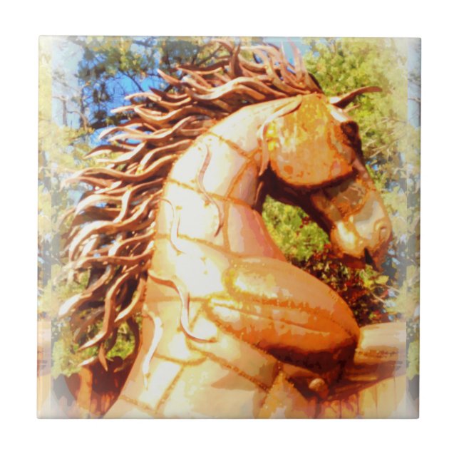 mustangstallion kakelplatta (Framsidan)