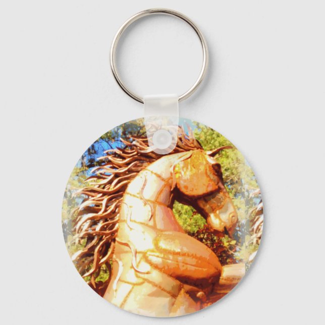 mustangstallion nyckelring (Framsida)