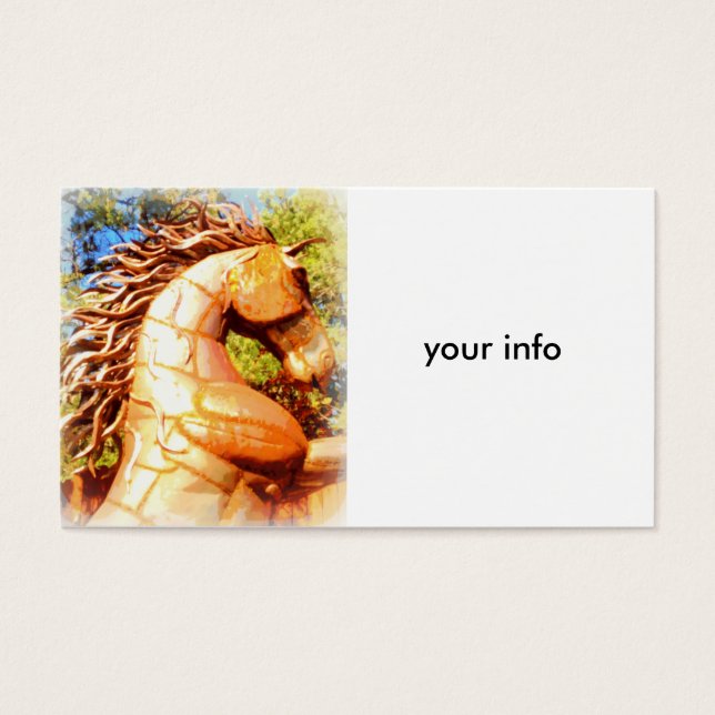 mustangstallion visitkort (Framsidan)