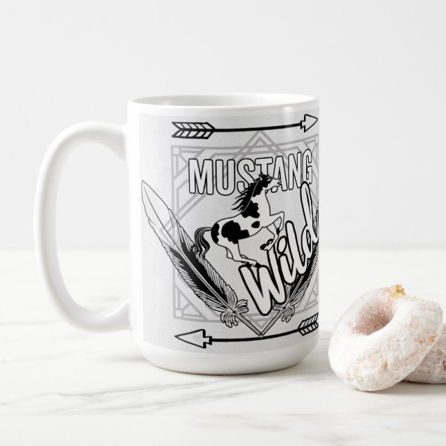 MustangWild Running Pinto Drinkware Kaffemugg (Med munk)