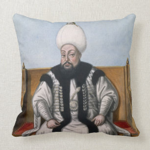 Mustapha III (1717-74) Sultan 1757-74, från 'en Kudde