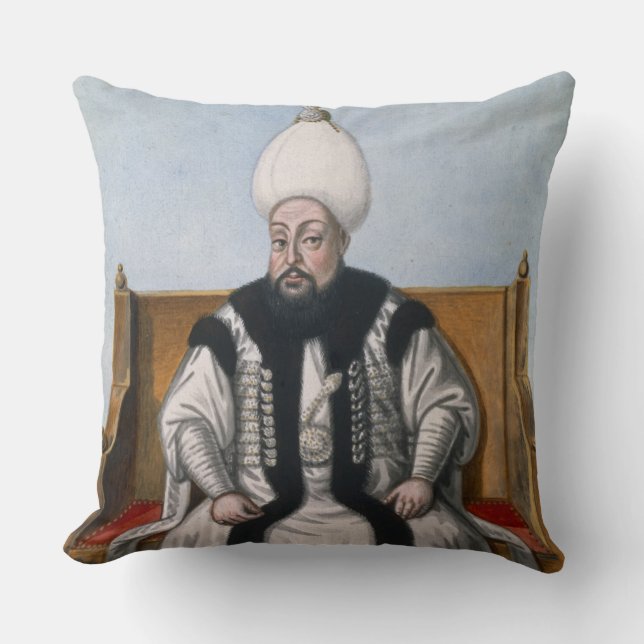 Mustapha III (1717-74) Sultan 1757-74, från 'en Kudde (Framsida)
