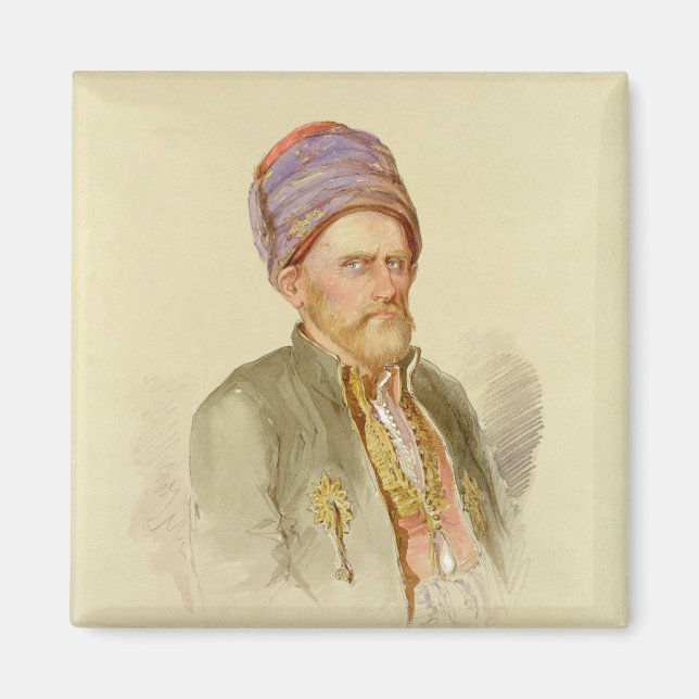 Mustapha - Moslem från Batum, c.1852 Magnet (Framsidan)
