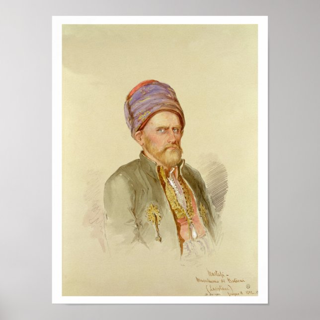 Mustapha - Moslem från Batum, c.1852 Poster (Framsidan)