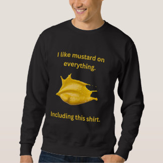 Mustard Älskare.. Jag gillar Mustard på Allfunny H Lång Ärmad Tröja