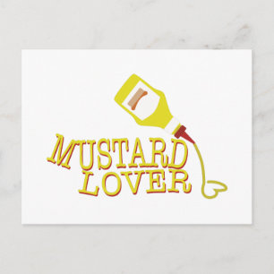 Mustard Älskare Vykort