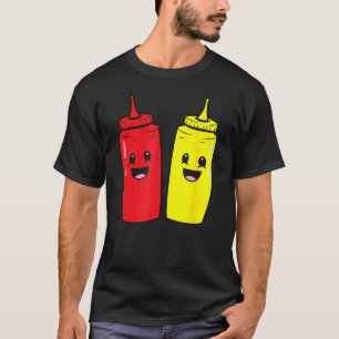 Mustard and Ketchup Food Pair Kärlek Ketchup and M T Shirt