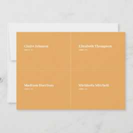 Mustard and Terracotta Wedplace Card DIY Inbjudningar