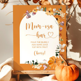 Mustard arch fall pumpkin mamma-osa pub poster