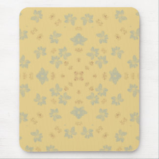 Mustard Blommigt Mousepad Musmatta