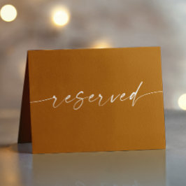 Mustard Brown Fall Wedding | Skriptreserverad sign OBS Kort