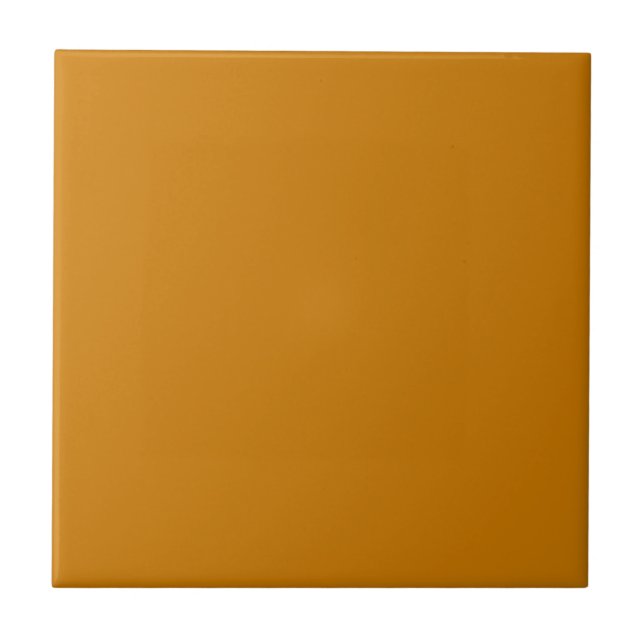 Mustard Brown Solid Färg Kakelplatta (Framsidan)