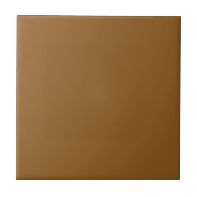 Mustard Brown Solid Färg Tile Kakelplatta (Framsidan)