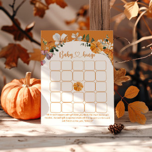 Mustard fall Little pumpkin blommigt baby bingo-sp