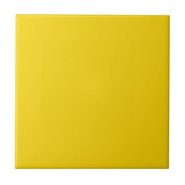 Mustard Gult Mörk Gult Färg Solid Background Kakelplatta (Framsidan)