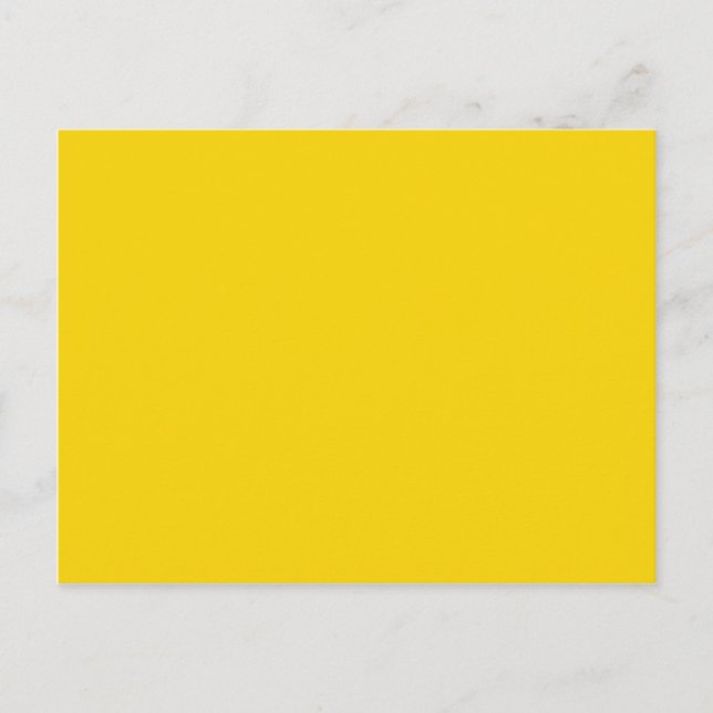 Mustard Gult Mörk Gult Färg Solid Background Vykort (Framsida)