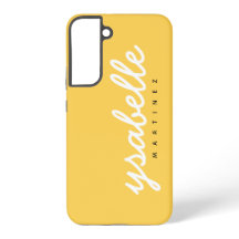 Mustard Gult Simple Bold Script Namn