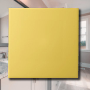 Mustard Gult Solid Färg Klassisk Elegant Kakelplatta