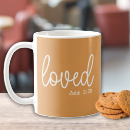 Mustard Kärlek Tro Citat minimalist Kaffemugg