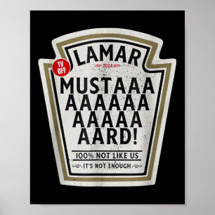 Mustard Lamar Tv av Användan Din hjärtsundande mus Poster
