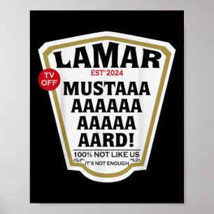 Mustard Lamar Tv av Användan Ditt hjärta - Mustard Poster