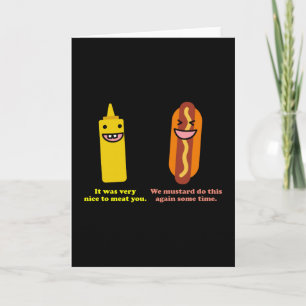 Mustard och Hotdog Kort