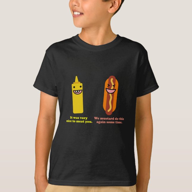 Mustard och Hotdog T Shirt (Framsida)