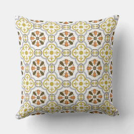 Mustard Orange Alhambra Throw Pillow Kudde