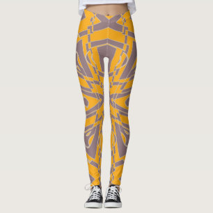Mustard plommon för förbudsruta leggings