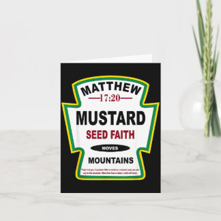 Mustard Seed Faith Matthew 17_20 Christian Condime Kort