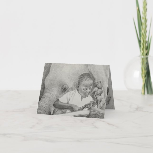 MUSTARD SEEDS GROW - NOTE CARD BY KATHY MORROW TACK KORT (Framsida)
