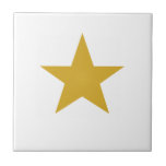 Mustard Star Kakelplatta<br><div class="desc">Mustard Star Ceramic Tile. Stjärnor är alltid i mode!</div>