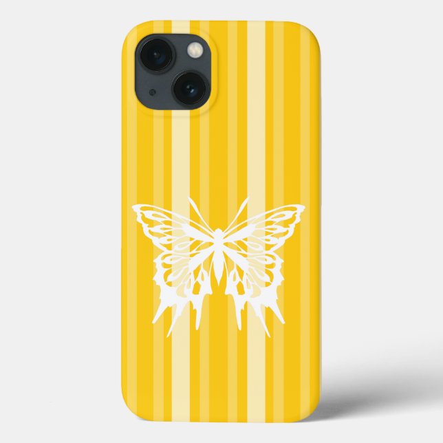 Mustard Victorian Rand med Butterfly (Baksida)